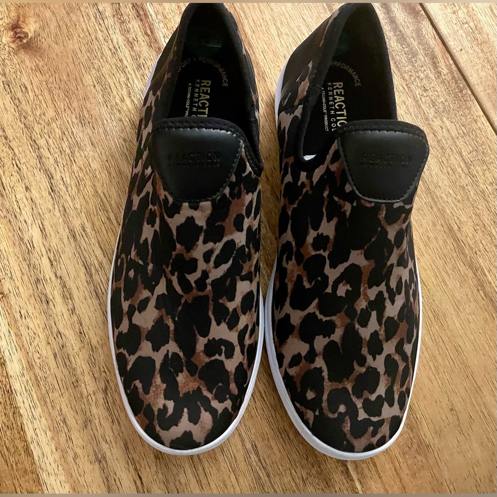 Reaction Kenneth Cole Animal Print Slip-Ons NWOT